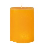 Scented Candle Yellow H:9 x W:7cm Pomegranate & Blackcurrant 3828 - 1